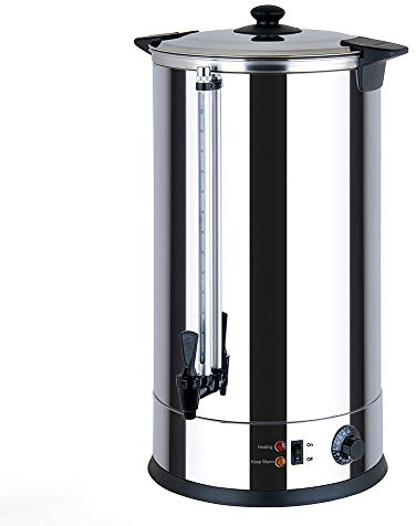 30 Litre Catering Urn, Instant Hot Water Boiler, Tea Urn for Home Brewing, Commercial or Office Use, Stainless Steel