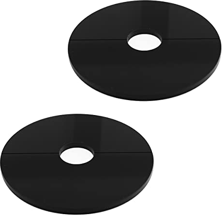 Rosetten Abdeckung für Rohre, Heizungen, Geländer - EINFACHE MONTAGE, Rohrverkleidung MADE IN GERMANY - Rohrmanschetten Weiss/Grau/Schwarz | Heizungsrohr Verkleidung, Rohrabdeckung Blende Manschette