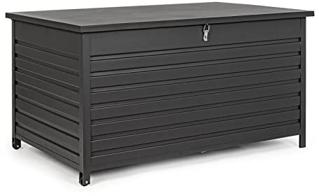 Decor Space Atlantic Kissenbox aus Aluminium für den Außenbereich mit Rollen (Anthrazit)