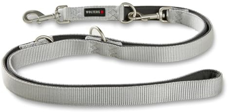 Wolters Führleine Professional Comfort, Farbe:Silber grau, Größe:L 200 cm x 20 mm