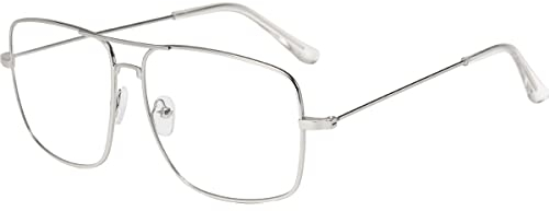 Musivon Brillengestelle Damen Herren - Vintage Brille Ohne Stärke fensterglas Dekobrillen