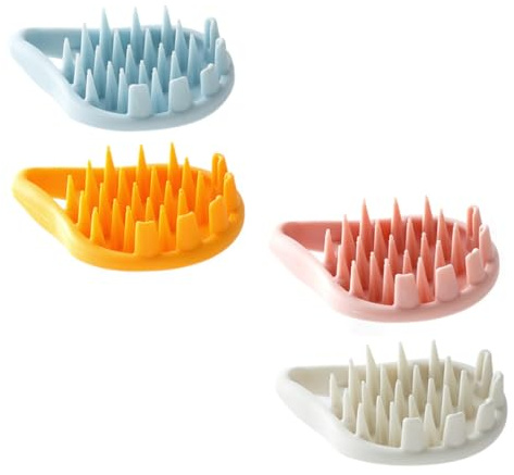 SOLUSTRE 4stücke Massagekämme Für Kopfhautpflege Und Haarwäsche Mit Teilen Ergonomisches Design Für Sanfte Massage Und Einfache Anwendung