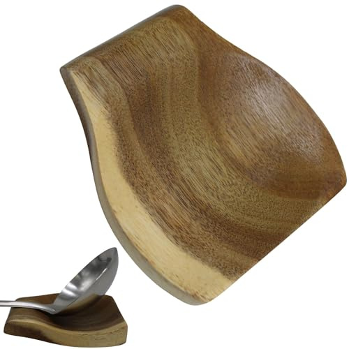 Amore Legno Sforza Porte-cuillère en bois, porte-cuillère et louche, porte-cuillère fabriqué en Italie (B)