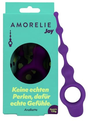 AMORELIE Joy – Analkette Glare | Wasserfest | aus Silikon