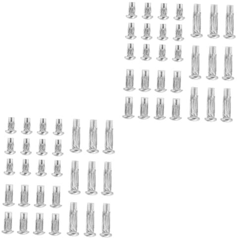 GLEAVI 3000pcs Solid Rivets for Signage Semicircular Knurled Flange Fixed Drive Rivets