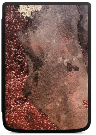 DeinDesign Coque pour liseuse Compatible avec Vivlio Touch HD Plus Etui pour liseuse Protection pour liseuse Paillettes Look Marbre Bronze
