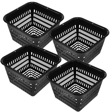 PHENOFICE 4pezzi Vasi in Rete Plastica Idroponici Contenitori Da Giardino Per Coltivazione Di Frutta Ortaggi e Fiori Adatti Per Balcone Giardino e Semina