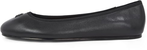 Tommy Hilfiger Damen Ballerinas Hardware aus Leder, Schwarz (Black), 38