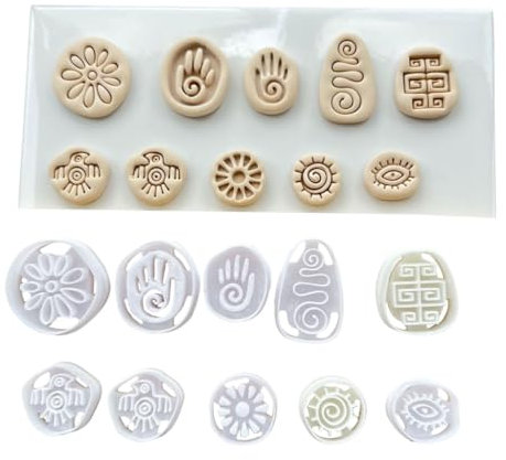 Moldes de joyería para aretes, colgantes, llaveros, joyería, manualidades, moldes de arcilla para principiantes, moldes de silicona para resina epoxica, moldes de silicona para resina epoxi
