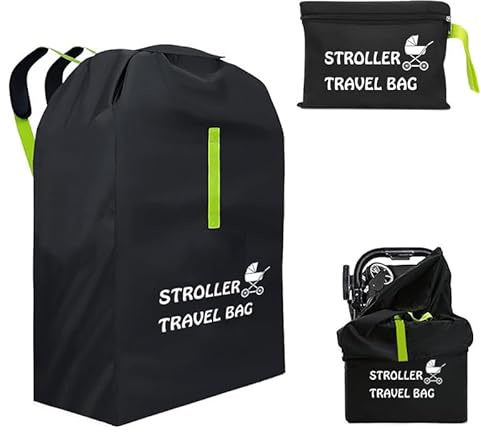lelewangluo Kinderwagen-Reisetasche, tragbare Kinderwagentasche für Flugzeug, große Kinderwagen-Abdecktaschen mit Schultergurt, wasserdichte Gate Check-Taschen für Flugzeug, Kleinkinderwagen