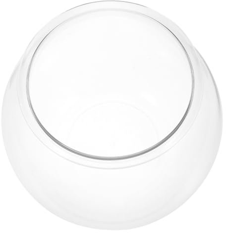 COLLBATH Runder Kleiner Fischtank Kunststoff Transparenter Globe-Aquarium Für Wohnzimmertisch Dekorativer Zierfischbehälter Für Zuhause Und Büro