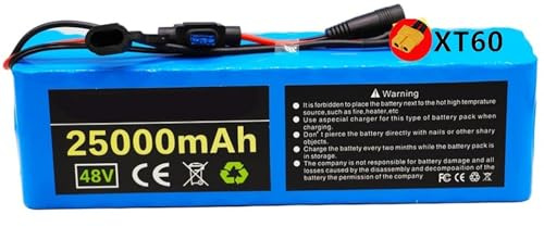 48V 20Ah/25Ah Ebike Batería Litio 13S3P Bateria para Bicicleta Electrica con Cargador para 200W 500W 800W 1000W Scooter Motor Bicicleta Eléctrica XT60/T