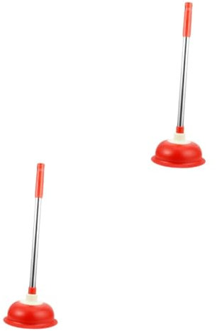 POPETPOP 2 Pièces Déboucheur Long Manche Outil de Nettoyage pour Salle de Bain Ventouse pour Éliminer les Obstructions Assurer un Fonctionnement