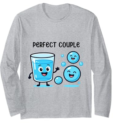 Verre d'eau Joyeuse avec des Bulles Souriantes Manche Longue