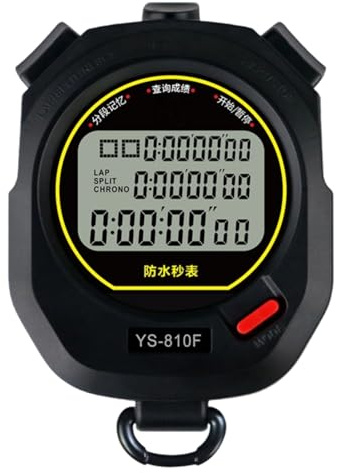 Funabridge Ys-810F Stoppuhr: 0,01S Genauigkeit, 100 Rundenspeicher, mit Pacer, Uhr und Alarm, wasserdicht
