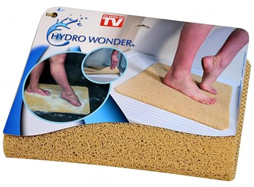 JEWADO Hydro Wonder® Luxus Anti-Rutschmatte für Bad und Dusche Shower Mat 40 x 60 cm in Beige oder Grau - Original aus TV-Werbung! Farbe:Grau