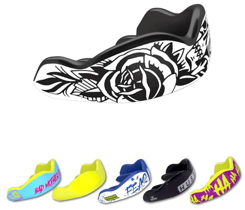 Damage Control Mouthguards Blackarts Mouthguard, Black/White
