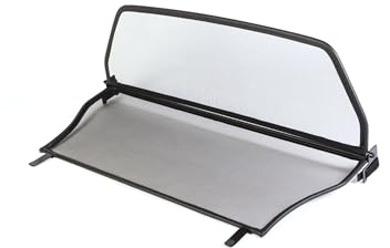 GermanTuningParts Déflecteur de Vent pour Opel Astra F (1994-2000) - Pliable - avec Fermeture Rapide - Noir | Filet Anti-Remous Coupe | Déflecteur d'air