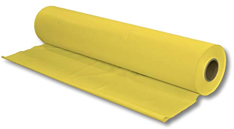 Tischdecke, Biertischdecke, Tischtuch, Tischläufer, Jumborolle 0,7 x 2,4 m (100 Stück), gelb, abwaschbar