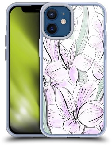 Head Case Designs Licenza Ufficiale Anis Illustration Lilla Pantaloncini Sportivi Custodia in Gel [Protezione di Grado Militare] Compatibile con Apple iPhone 12 Mini E Compatibile con MagSafe