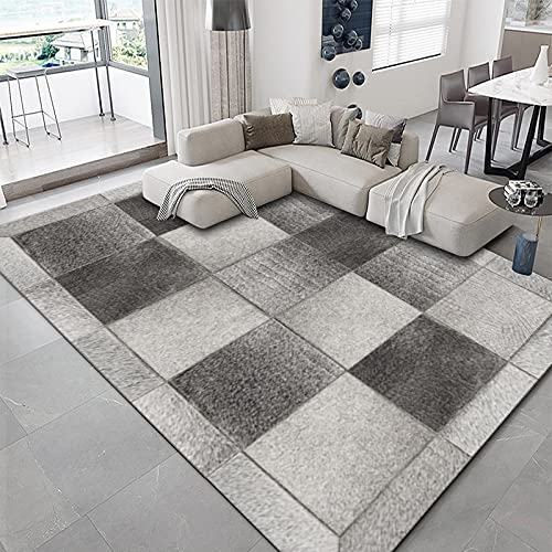 Alfombra de área grande, estilo nórdico, para sala de estar, dormitorio, abstracción, alfombra de lujo, suave, antideslizante, antideslizante, lavable, alfombra para puerta de baño, cocina, alfombra