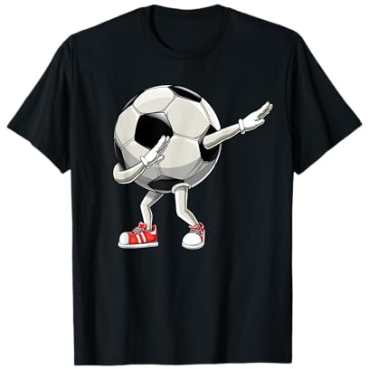 Dabbing o dab dance Dibujo de pelota de fútbol, camiseta de fútbol Camiseta
