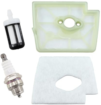 MCHNIC Filtro de aire prefiltro con filtro de gasolina bujía para desbrozadora Stihl FS160 FS180 FS220 FS280, FS 160, FS 180, FS 220, FS 280 4119 120 1600