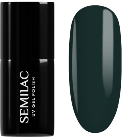 Semilac UV Nagellack Hybrid 422 Deep Forest Green 7ml Kollektion Into Her Tenderness