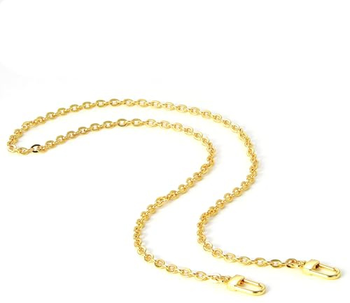 jiesinlov Geldbörse Kette Riemen Handtasche Gold Ketten Schulter Tasche Riemen Ersatz, mit Metallschnallen(B90CM)
