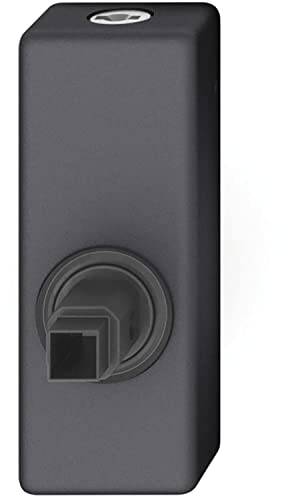 FSB 0 34 0000 18051 0810 Fenstergriff Adapter-Rosette eckig abschließbar, Aluminium schwarz matt,