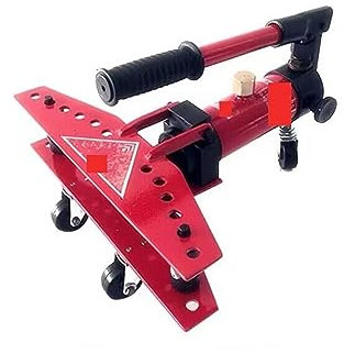 FLaig Hydraulisches Crimpwerkzeug-Set, hydraulischer Bewehrungsstahlbieger, manuelle Kupferrohr-Biegemaschine, Edelstahl-Rohrbiegewerkzeug, leistungsstarke hydraulische Zange for effizientes Stauchen