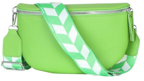 simaranda Damen Bauchtasche stylisch Umhängetasche Hüfttasche Bodybag Gürtel Crossbody Bag Schultertasche mit Verstellbaren Gurt 25