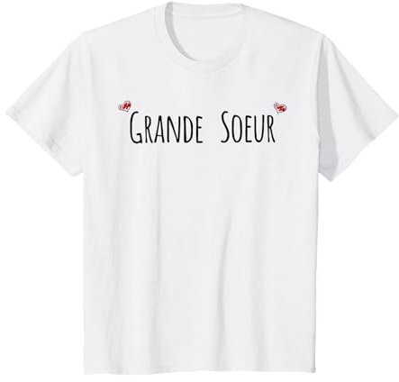 Enfant Grande Soeur Cadeau Naissance Petite Soeur T-Shirt