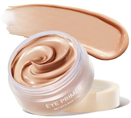 imakeupnow Eyeshadow Primer Base Long-Lasting Cream Eye Makeup Primer Matte, Waterproof Eye Base for Vibrant, Eyeshadow Concealer For All Skin Type, 0.35oz/count, Tan with Medium Coverage