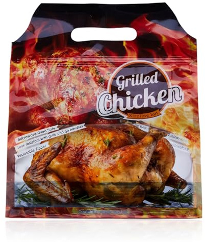 CHEF ROYALE 27x30cm (Pack of 100) - Roasting Bags - Multi Purpose Oven Bags for Juicy Chicken, Turkey, Meat & Fish - Transparent Flavor Seal Cooking Bags (100, 27x30cm)