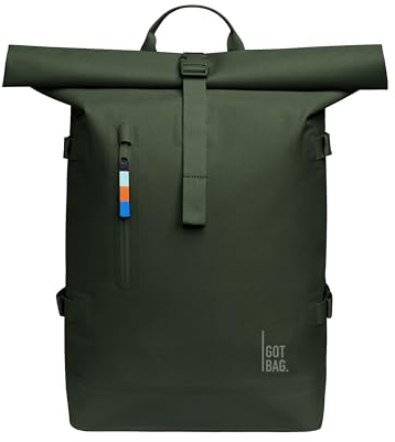 GOT BAG Rucksack Rolltop 2.0 | Laptop Rucksack wasserdicht mit Herausnehmbarer 15,6“ Laptoptasche | 31 Liter Füllvolumen Rollrucksack (algae)