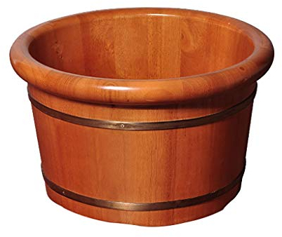 WADRBSW Sauna-Holzeimer, Spa, Sauna, Einweichen, handgefertigter Massage-Eimer, Fußbad, Fuß-Spa, Wascheimer, Füße, Bad, Becken, Badewanne. Aktuelle Vision to Pursue Happiness