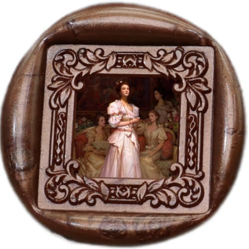 Custom Wax Seal Stamp - Frame Wax Seal Stamp Create Your Own Design, Logo, or Picture | Perfect for Wedding Invitations, Wine Decoration, Envelopes, Christmas Gifts, and Graduation Keepsakes (F08)