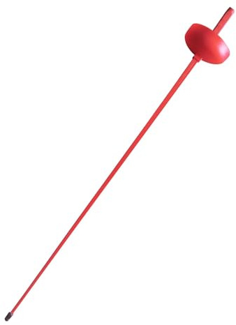 F Fityle Épée d'escrime pour Enfants, Accessoire de Cosplay à Prise Confortable, 39 Pouces, Jouet d'escrime léger et Portable, épée d'entraînement d'escrime, Épée Rouge