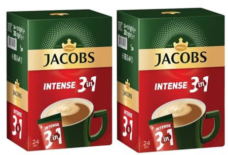 JACOBS Intense Café Instantané – 48 Sachets Individuels