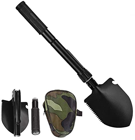 Mini pelle de camping pliable, légère et portable, petite pelle tactique de survie, outil militaire pour l'extérieur, la randonnée, le creusement, la randonnée, les urgences en voiture, hors route