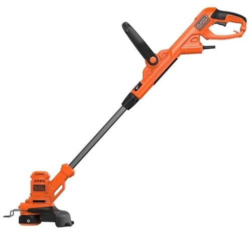 New Black & Decker 550W Strimmer – Adjustable Handle, Telescopic Tube, 25cm Cutting Swathe, AFS Automatic Single Line Feed, Trim & Edge with Ease – Perfect for Large Gardens A-89