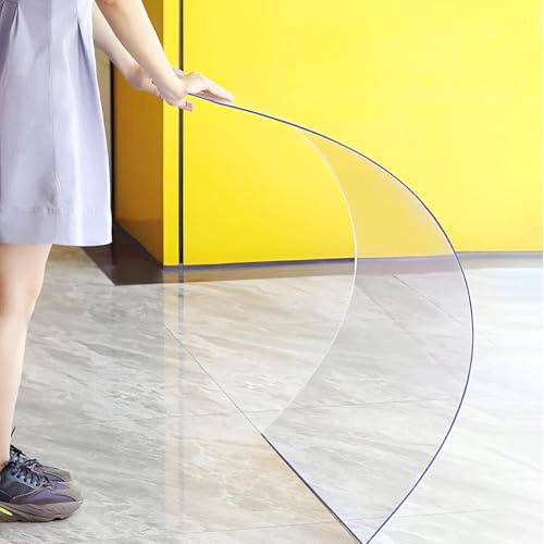 Hggdsac Clear Polycarbonate Sheets Plastic Roof Panel, Impact Resistant PC Board, UV Protection Rainproof Roof Cover, Durable, Easy to Cut, for Greenhouse Canopy Carport Stadiums Bus Shelters(0.5×4m)