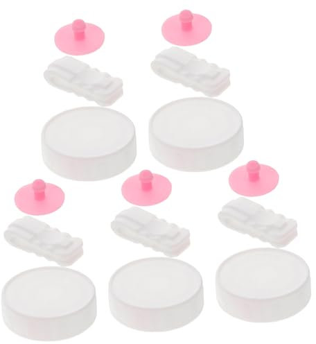 HOOTNEE Tappi Di Sicurezza Per Valvole Di Stoccaggio Coperture Per Vuoto E Tappi A Strisce Di Tenuta Fermagli Per Imboccatura Sacco E Morsetti Sacco Per Sacchetti Di Stoccaggio