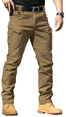 Générique Pantalon Tactique Homme Cargo Treillis Militaire Randonnée Chasse Pantalon de Travail Pantalon Cargo Homme Tactique Combat Stretch Extensible Séchage Rapide Pantalon de Combat pour Vetement