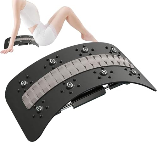 Tabla Lumbar, Camilla De Espalda, Tabla Para Estirar La Espalda, Crujido Lumbar Ajustable, Diseño Ergonómico, Fitness Y Ejercicios En Casa, Para Aliviar El Dolor, Relajar Y Liberar