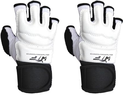 Guantes de Kickboxing para niños, Guantes de Boxeo de Poliuretano para niños, Guantes Protectores de Entrenamiento Blancos para Artes Marciales Juveniles, Thai, Sparring y práctica de Boxeo