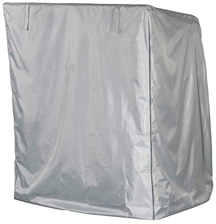 Mehr Garten Strandkorb Schutzhülle Winterfest, 150x100x165/140 cm, Taupe, atmungsaktives 3-lagiges Polyestergewebe, Strandkorbhülle wasserdicht und UV-beständig, Abdeckung Strandkorb