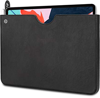 FINTIE Sleeve Custodia per iPad 10.2 2020/2019, iPad Air 4 2020, iPad PRO 11 2021/2020/2018 - Case Bag Borsa in Similpelle con Stylus Loop per iPad PRO 10.5 2017 / iPad Air 10.5'' 2019, Nero