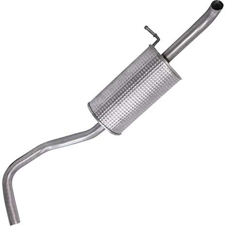 ATEC Germany 1x Endschalldämpfer Kompatibel mit SEAT IBIZA (6L1) (6J5, 6P1) (6J1, 6P5) (6J8, 6P8), SKODA FABIA 1 (6Y2) (6Y3), FABIA 2 (542), VW POLO (9N_, 9A_), POLO V (6R1, 6C1), POLO Van (6R)